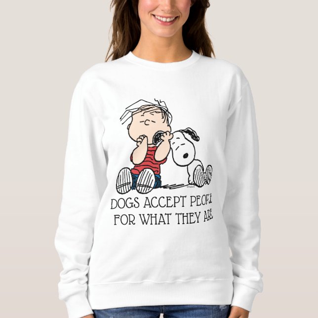 Linus Comforted With Snoopy's Ear Sweatshirt (Front)