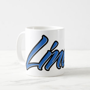 Linus First Name Name Blue Tasse Kaffeetasse Coffee Mug