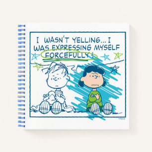 Linus & Lucy "I Wasn't Yelling…" Notebook