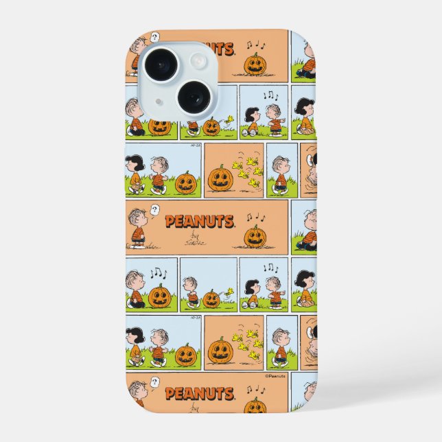 Linus & Lucy | Singing Jack-O-Lantern iPhone 15 Case (Back)