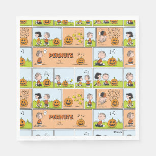 Linus & Lucy   Singing Jack-O-Lantern Napkin