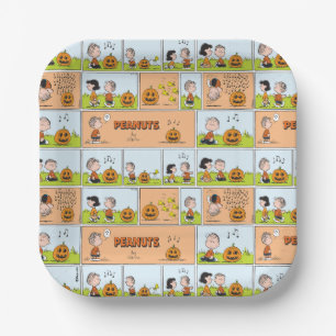 Linus & Lucy   Singing Jack-O-Lantern Paper Plate