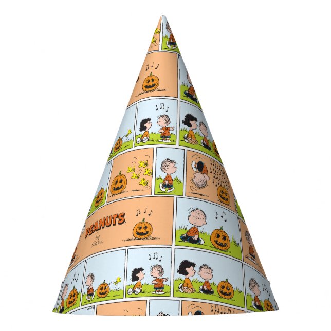Linus & Lucy | Singing Jack-O-Lantern Party Hat (Front)