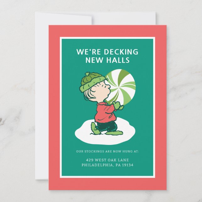 Linus Peppermint Candy Holiday Card (Front)