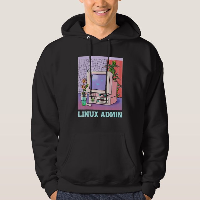 Linux Admin Linux Penguin  Linux Information Skill Hoodie (Front)