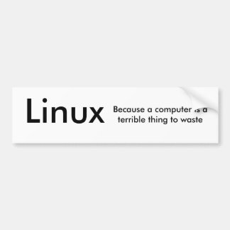 Linux Bumper Sticker
