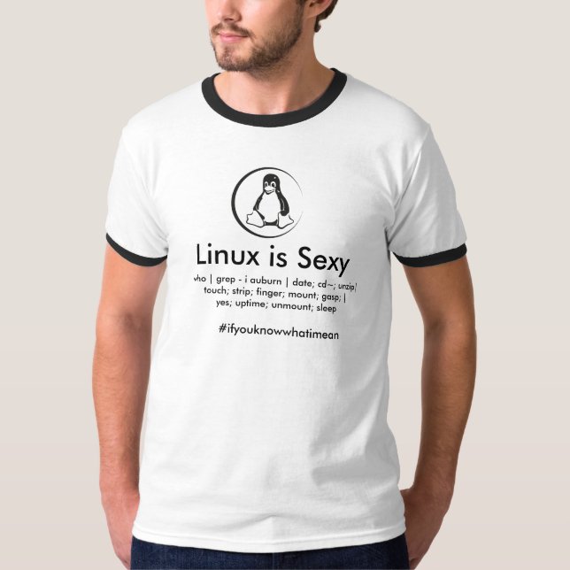 Linux is Sexy T-Shirt (Front)