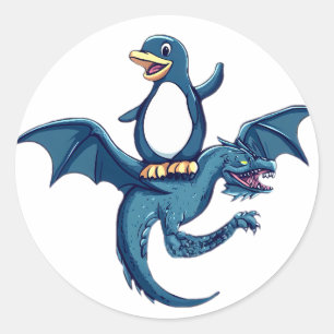 Linux Journey Classic Round Sticker