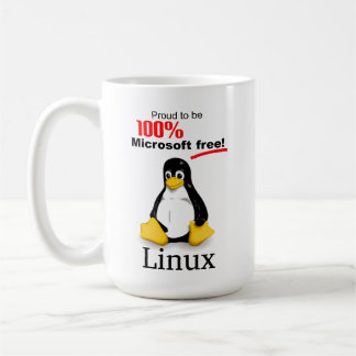 Linux Large Coffee Mug (Right) - Microsoft Free