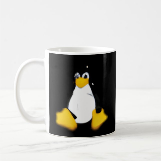 Linux Linux Grey Small Coffee Mug (Left)