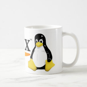 Linux Logo with Tux Products Coffee Mug