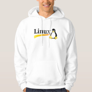 Linux Logo with Tux Products Hoodie