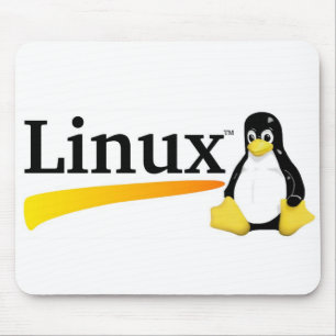 Linux Logo with Tux Products Mouse Pad