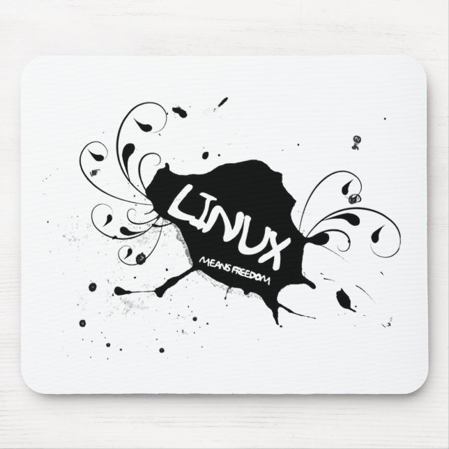 Linux Means Freedom Mouse Pad (Front)