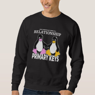 Linux Penguin Love Secret Of Relationship Primary  Sweatshirt