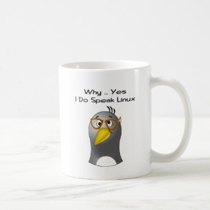Linux Penguin Nerd Mug