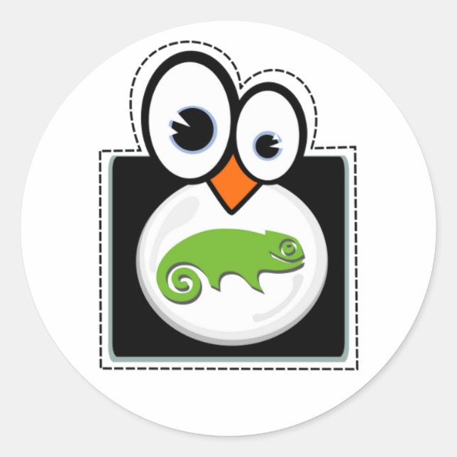 Linux Penguin Suse Sticker (Front)