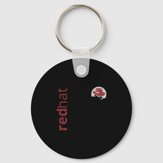 Linux Red Hat Fan Tee Tux Penguin Open Source Os L Key Ring (Front)