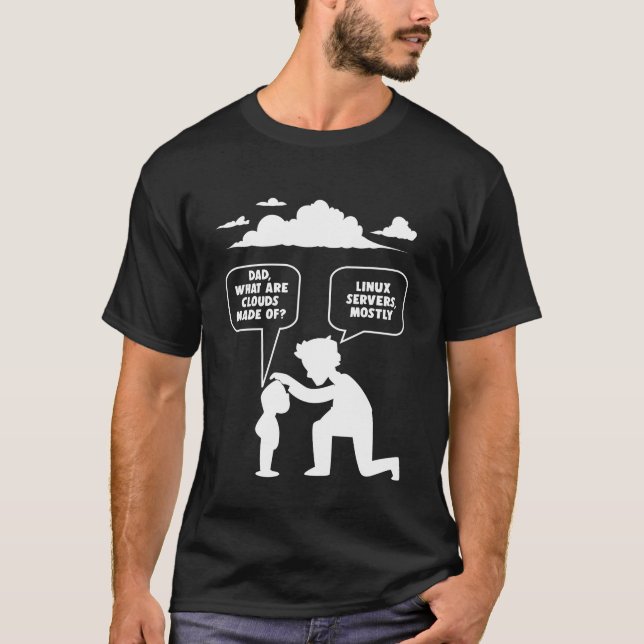 Linux Software Developer Computer Programmer Nerd T-Shirt (Front)