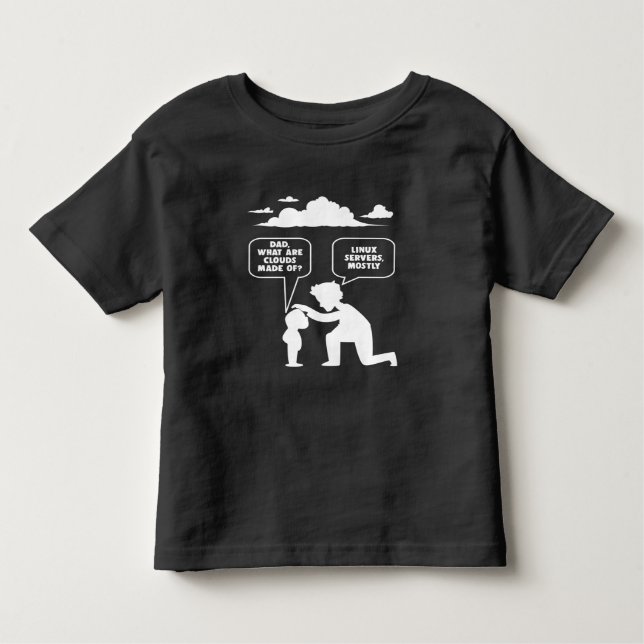 Linux Software Developer Computer Programmer Nerd Toddler T-Shirt (Front)