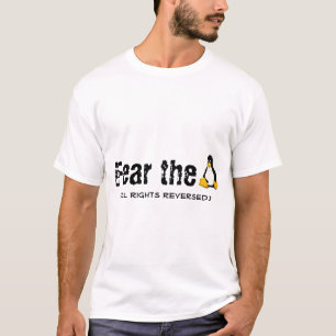 Linux/Tux 'Fear the Penguin' T-Shirt