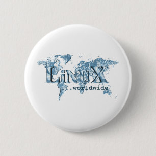 Linux Worldwide 6 Cm Round Badge