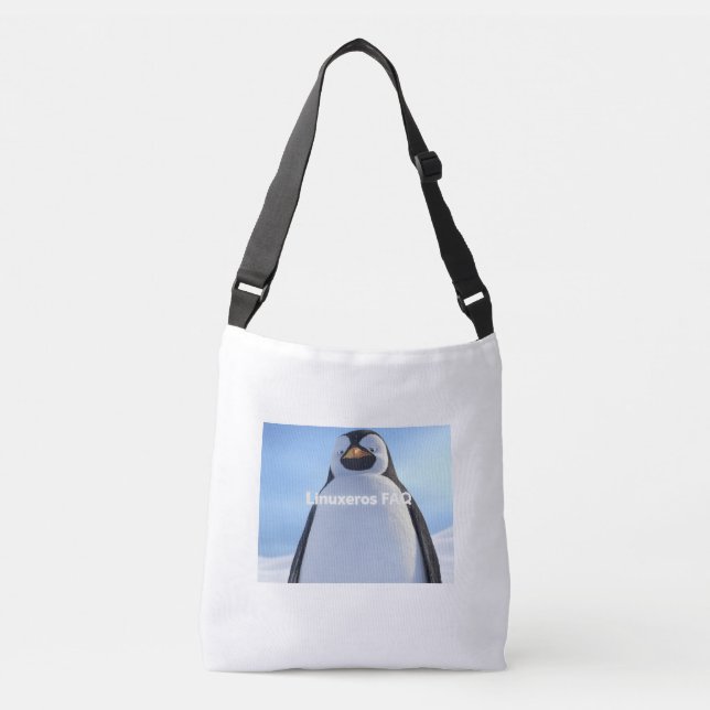 Linuxeros FAQ Crossbody Bag (Front)