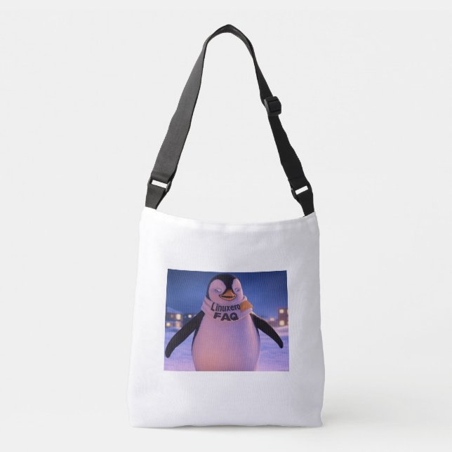 Linuxeros FAQ Crossbody Bag (Front)