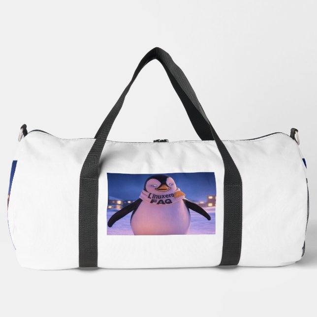 Linuxeros FAQ Duffle Bag (Front)