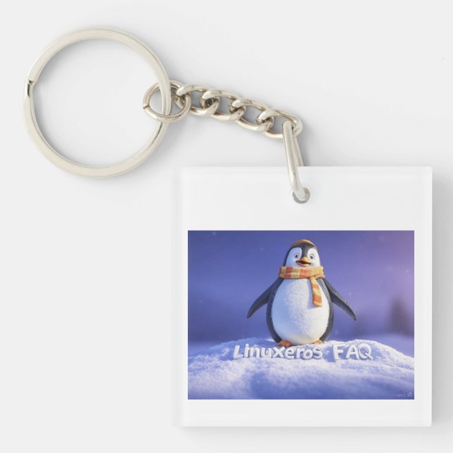 Linuxeros FAQ Key Ring (Front)