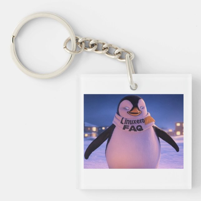 Linuxeros FAQ Key Ring (Front)