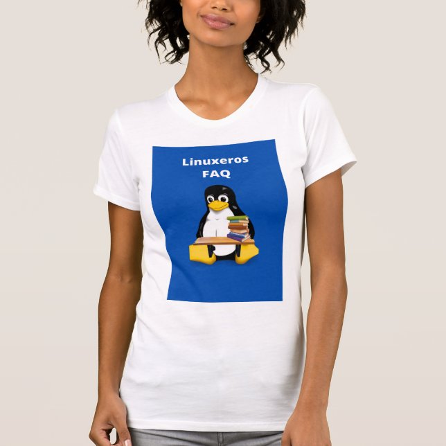 Linuxeros FAQ T-Shirt (Front)