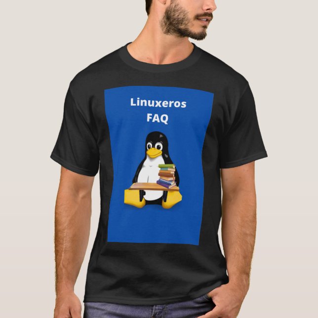 Linuxeros FAQ T-Shirt (Front)