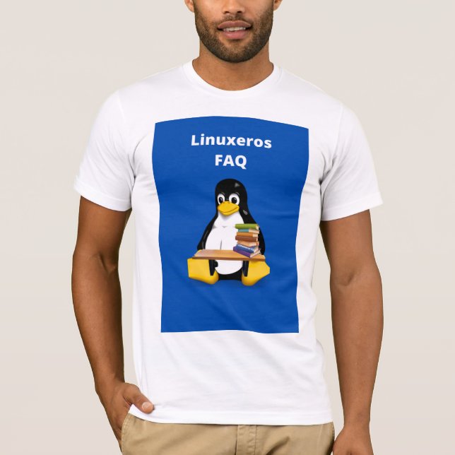 Linuxeros FAQ T-Shirt (Front)