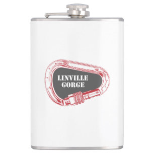 Linville Gorge Climbing Carabiner Hip Flask