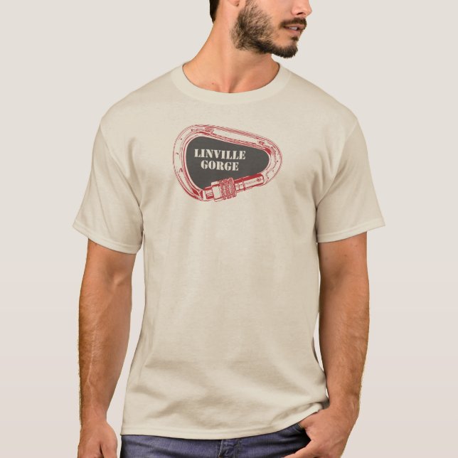 Linville Gorge Climbing Carabiner T-Shirt (Front)
