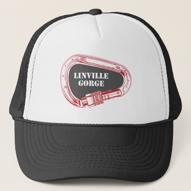Linville Gorge Climbing Carabiner Trucker Hat (Front)