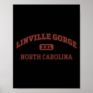 Linville Gorge College Style Rock Climbing Area De Poster