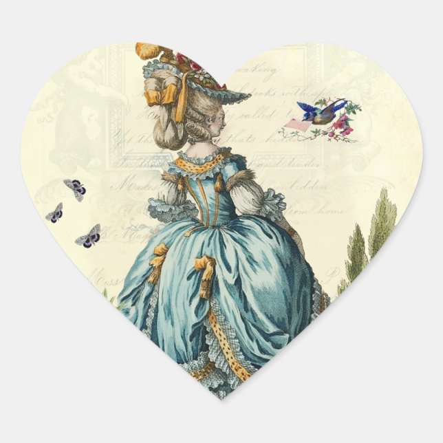 l'invitation (heart) heart sticker (Front)