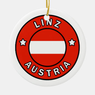 Linz Austria Ceramic Tree Decoration
