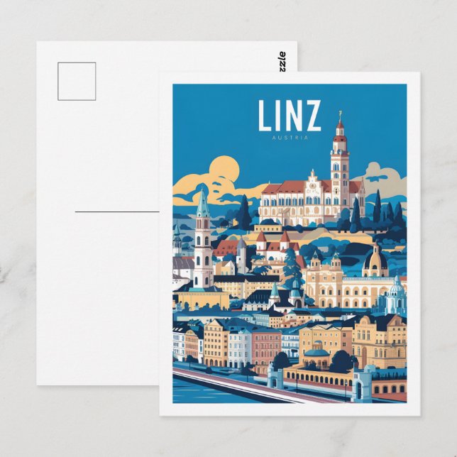 Linz Austria Famous Travel Place Postcard (Front/Back)