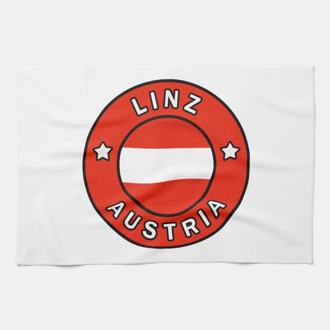 Linz Austria Tea Towel (Horizontal)
