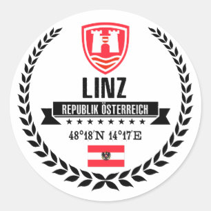 Linz Classic Round Sticker