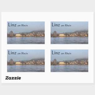 Linz Rhein Germany Souvenir Rectangular Sticker