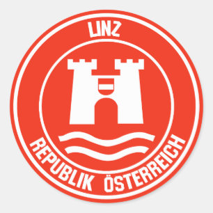 Linz Round Emblem Classic Round Sticker