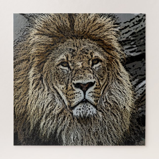 Lion 004 by JAMFoto Jigsaw Puzzle (Vertical)