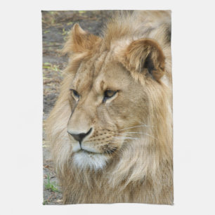 Lion 011 tea towel