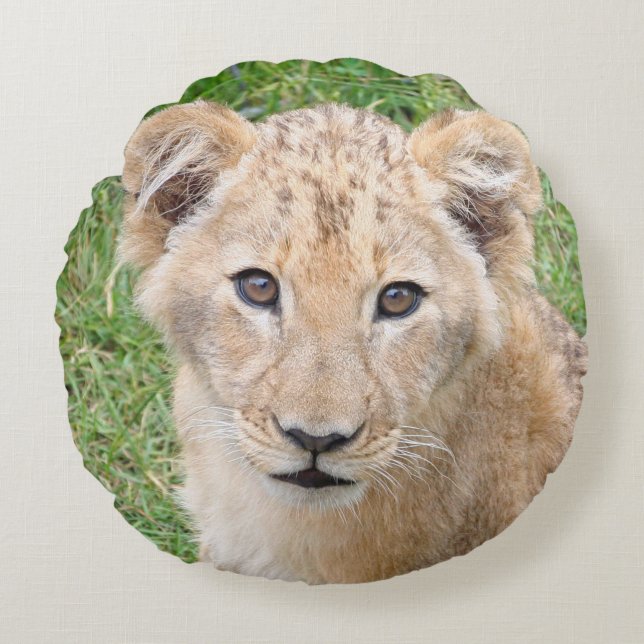 Lion 016 round cushion (Front)
