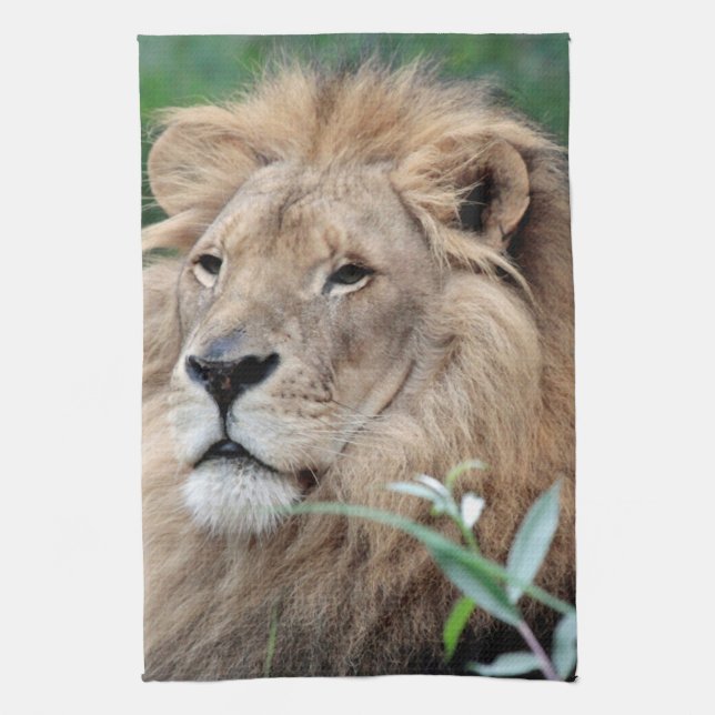 Lion 021 tea towel (Vertical)