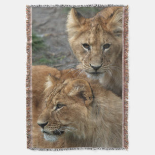 Lion 033 throw blanket
